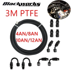 3M Manguera combustible trenzada PTFE para E85 – Adaptadores 4AN 8AN 10AN 12AN