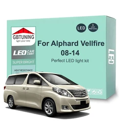 Kit bombillas LED interior Canbus 13 uds para Toyota Alphard y Vellfire