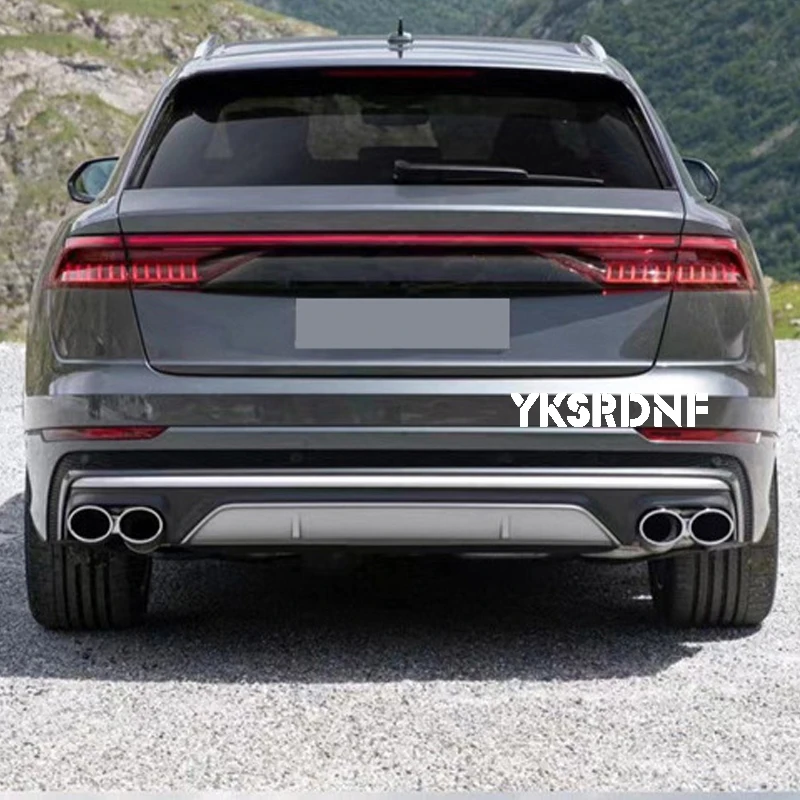 Difusor ABS negro con alerón labio para Audi Q8 SQ8 2019-2023 - imagen 2