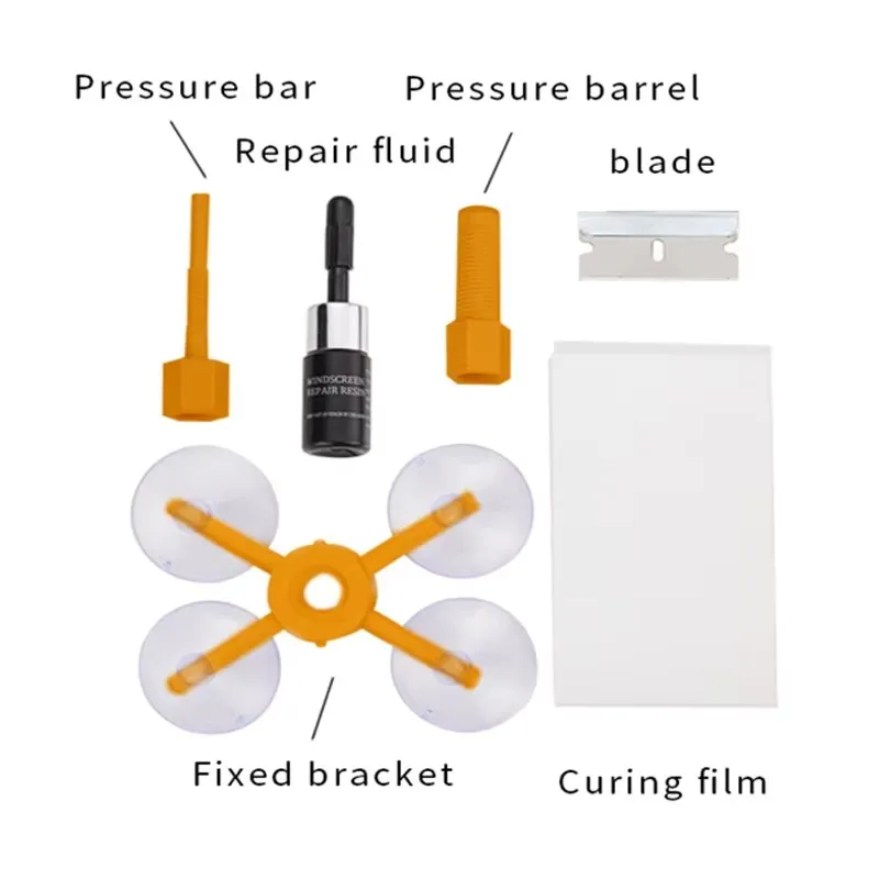 Herramienta de reparación de parabrisas de coche mejorada, líquido de reparación de parabrisas de vidrio agrietado, grietas de ventana DIY, restauración de arañazos, accesorios para automóviles - imagen 2