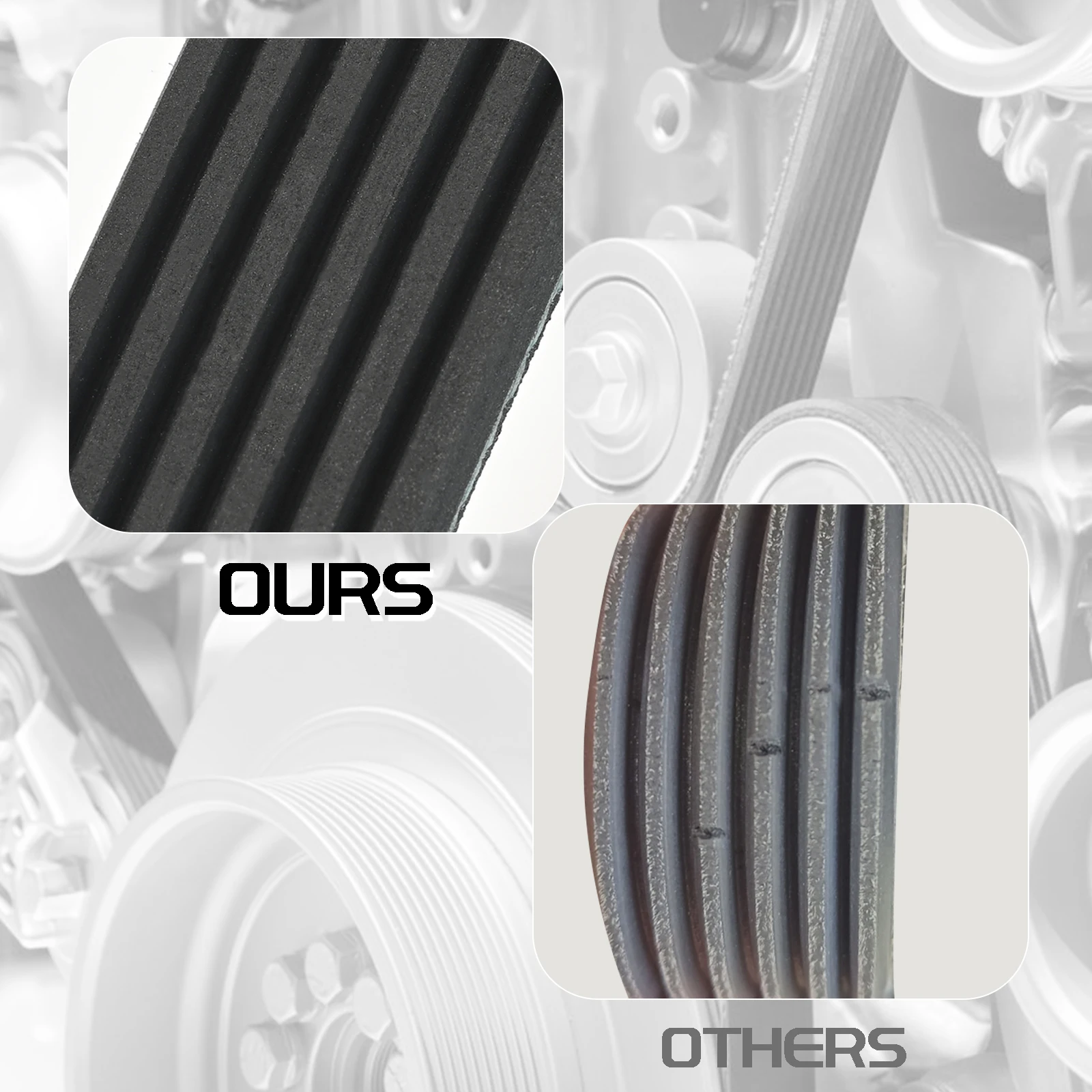 Correa auxiliar 6PK1245 para Ford Focus, C-Max y Kuga - imagen 5