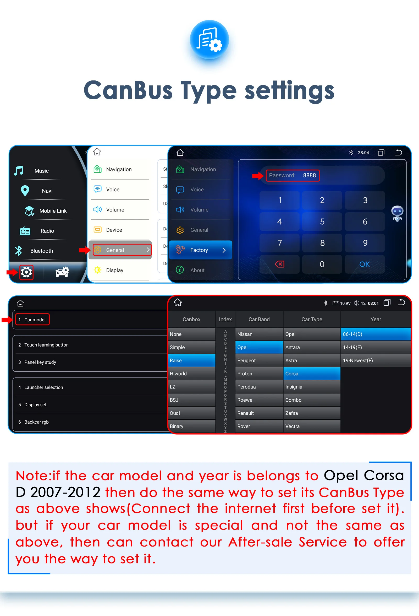 Configuración de audio en línea