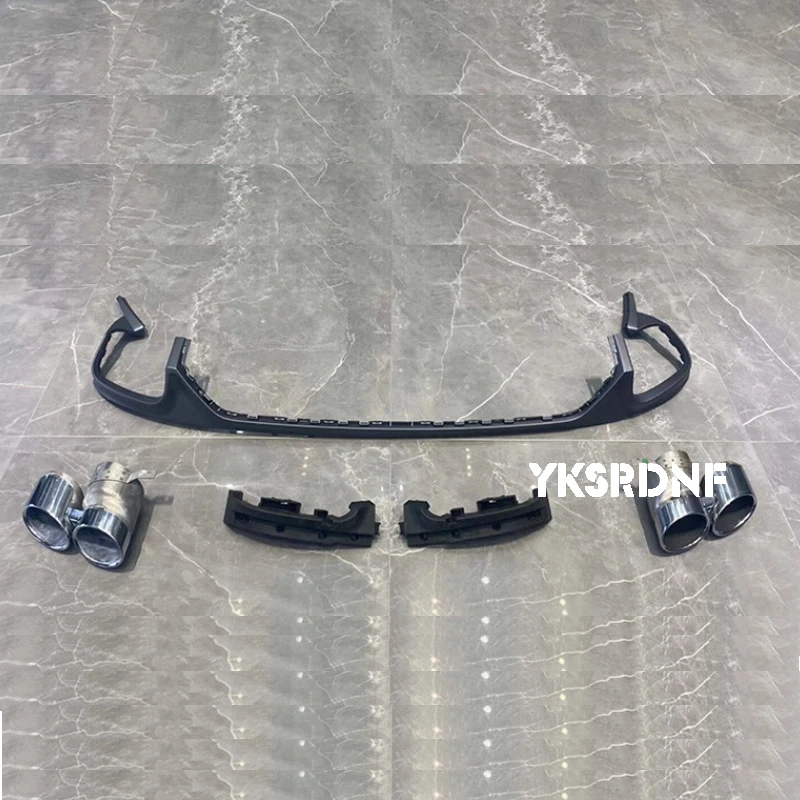 Difusor ABS negro con alerón labio para Audi Q8 SQ8 2019-2023 - imagen 4