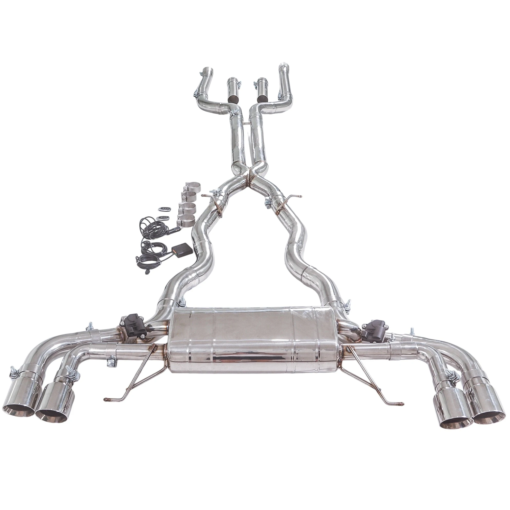 GFC escape catback con válvula eléctrica para BMW M550i G30 4.4T