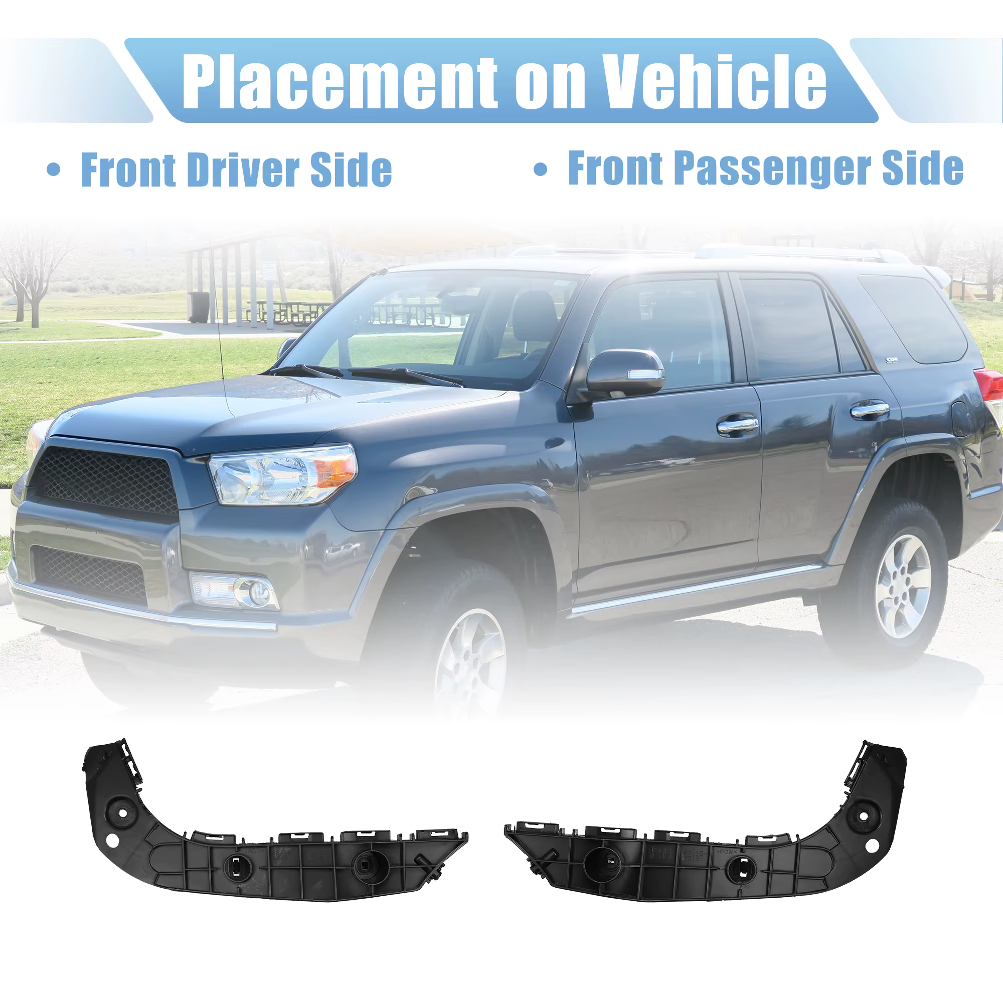 Soportes del parachoques delantero para Toyota 4Runner 2010-2022 - imagen 4