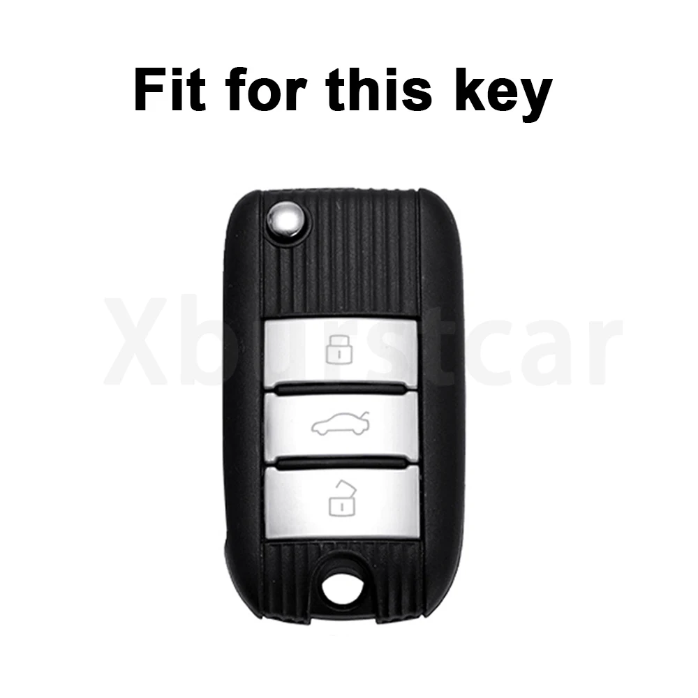 Carcasa fob para llaves de coche MG en cuero TPU