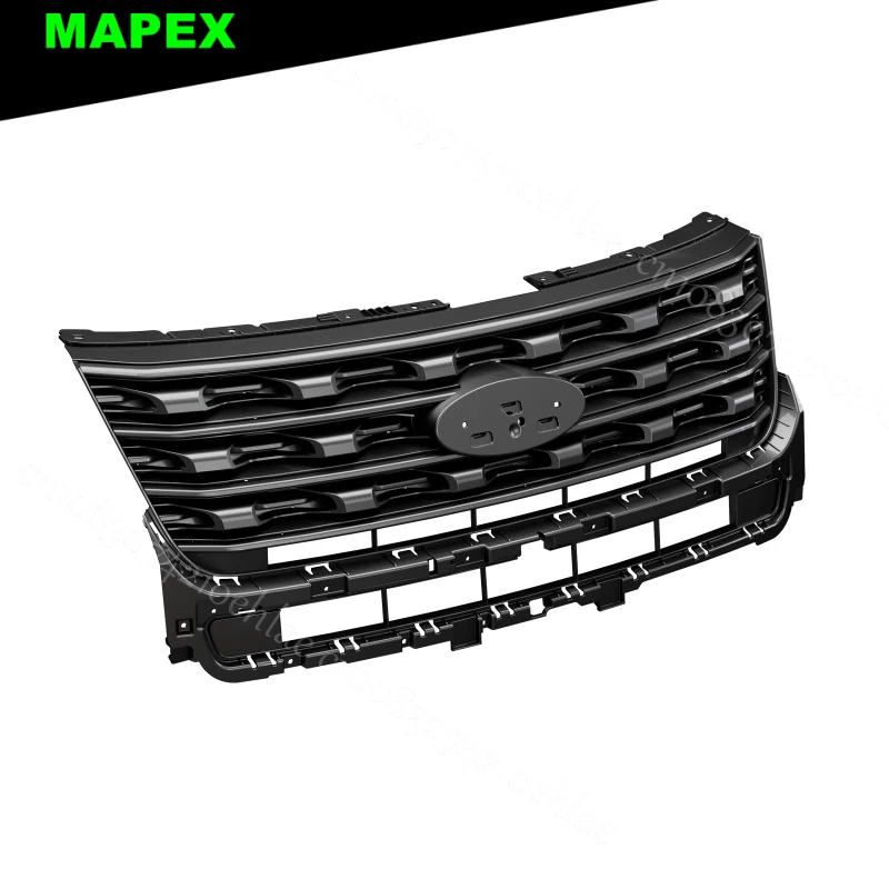 Parachoques delantero Ford Explorer 2016-2017 negro brillante - imagen 4