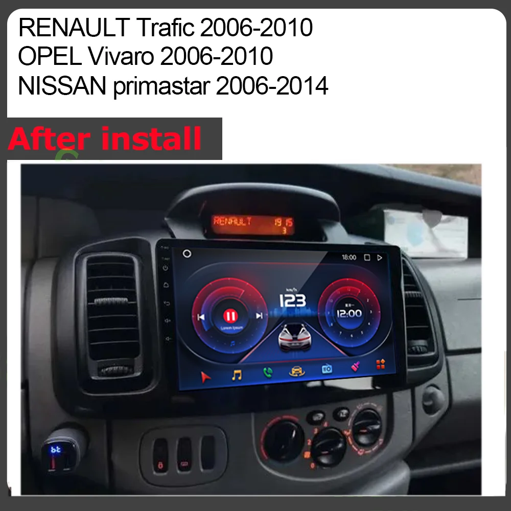 Radio 2 DIN CarPlay con Android Auto para Renault Trafic 2 - imagen 2