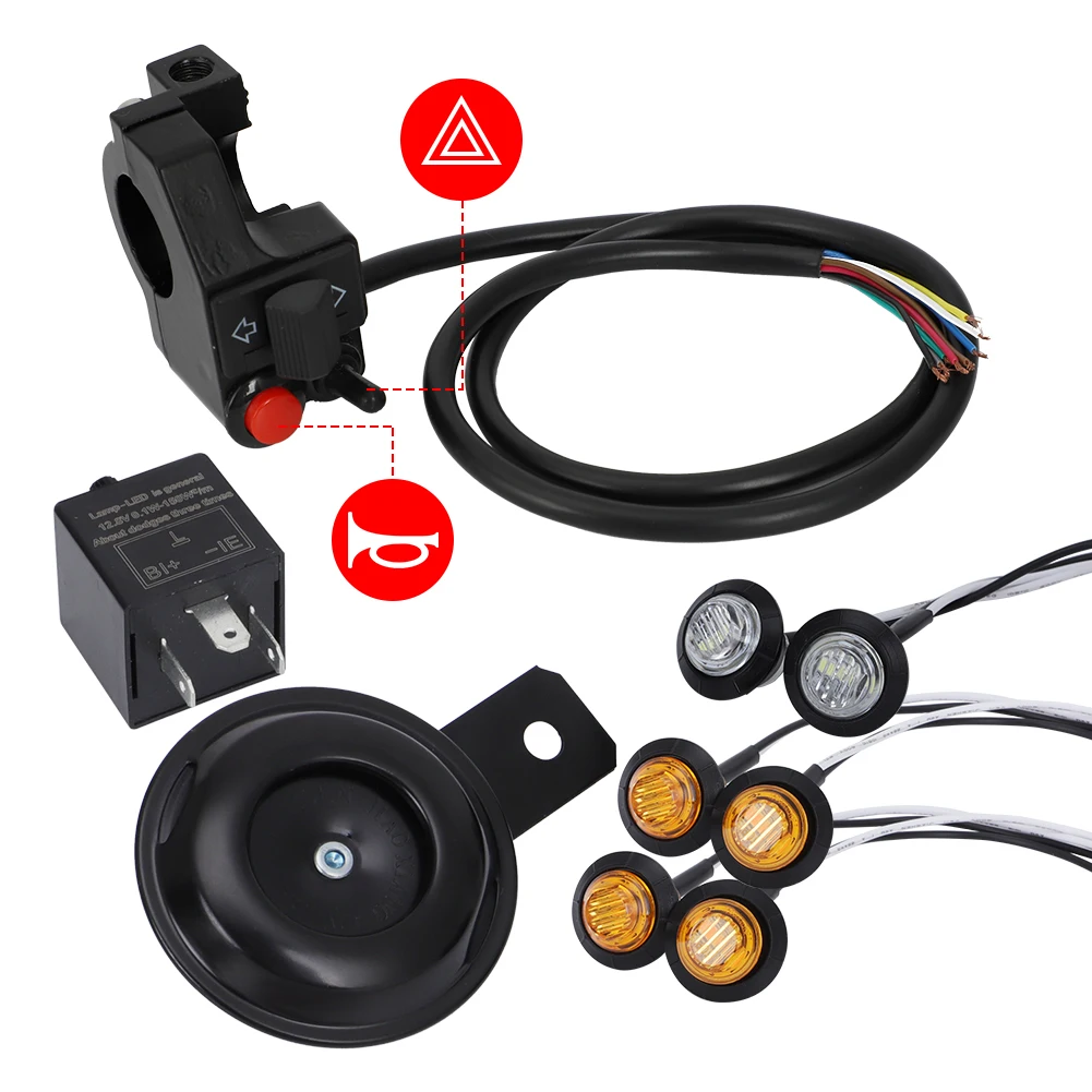 Kit intermitentes LED homologado con bocina – ATV Polaris Can-Am Honda