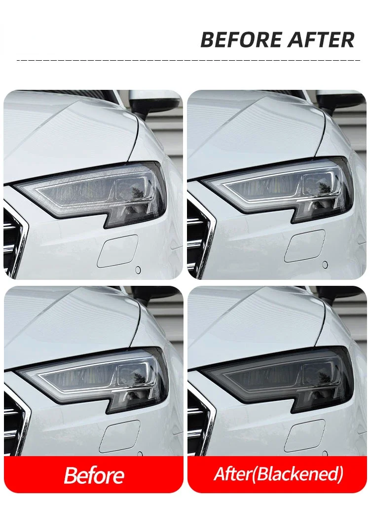 Acabado ahumado para faros de Audi