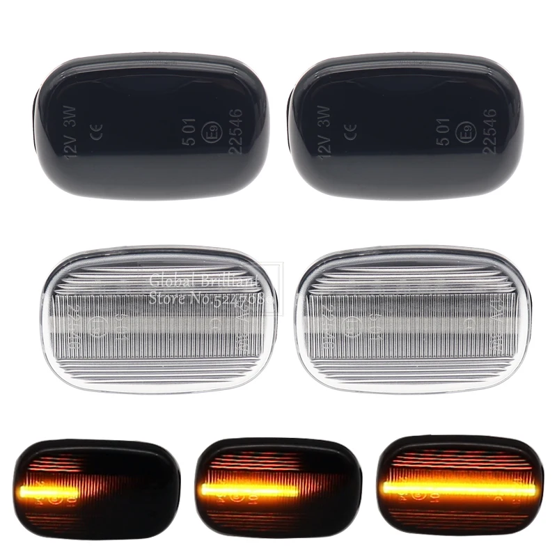 Luces Led dinámicas de señal de giro para Toyota Corolla RAV4 Prius Yaris Camry Vios Hilux Allex Avensis Celica Supra Mk4