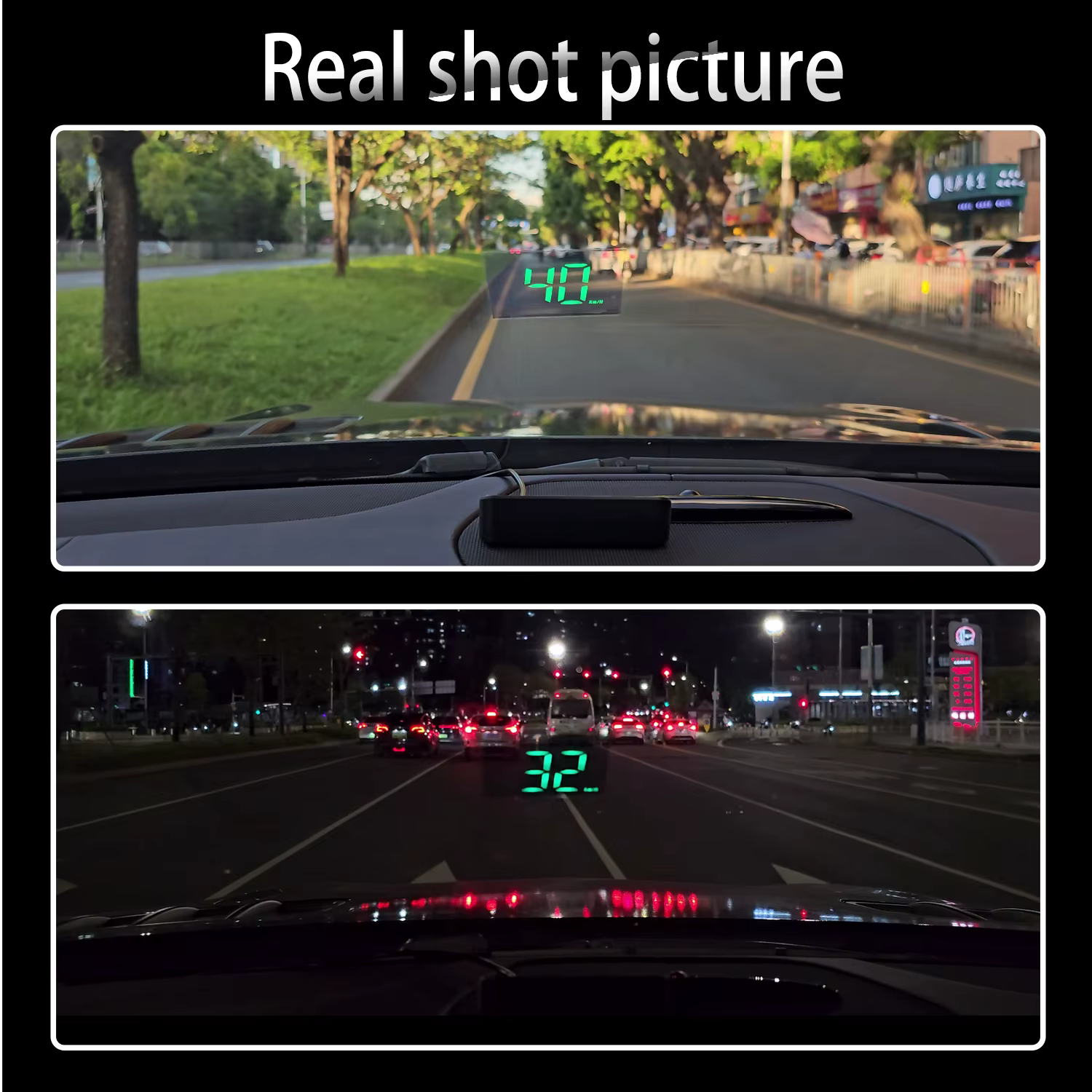 Head-up display GPS M2 con velocímetro digital en km/h para coche - imagen 4
