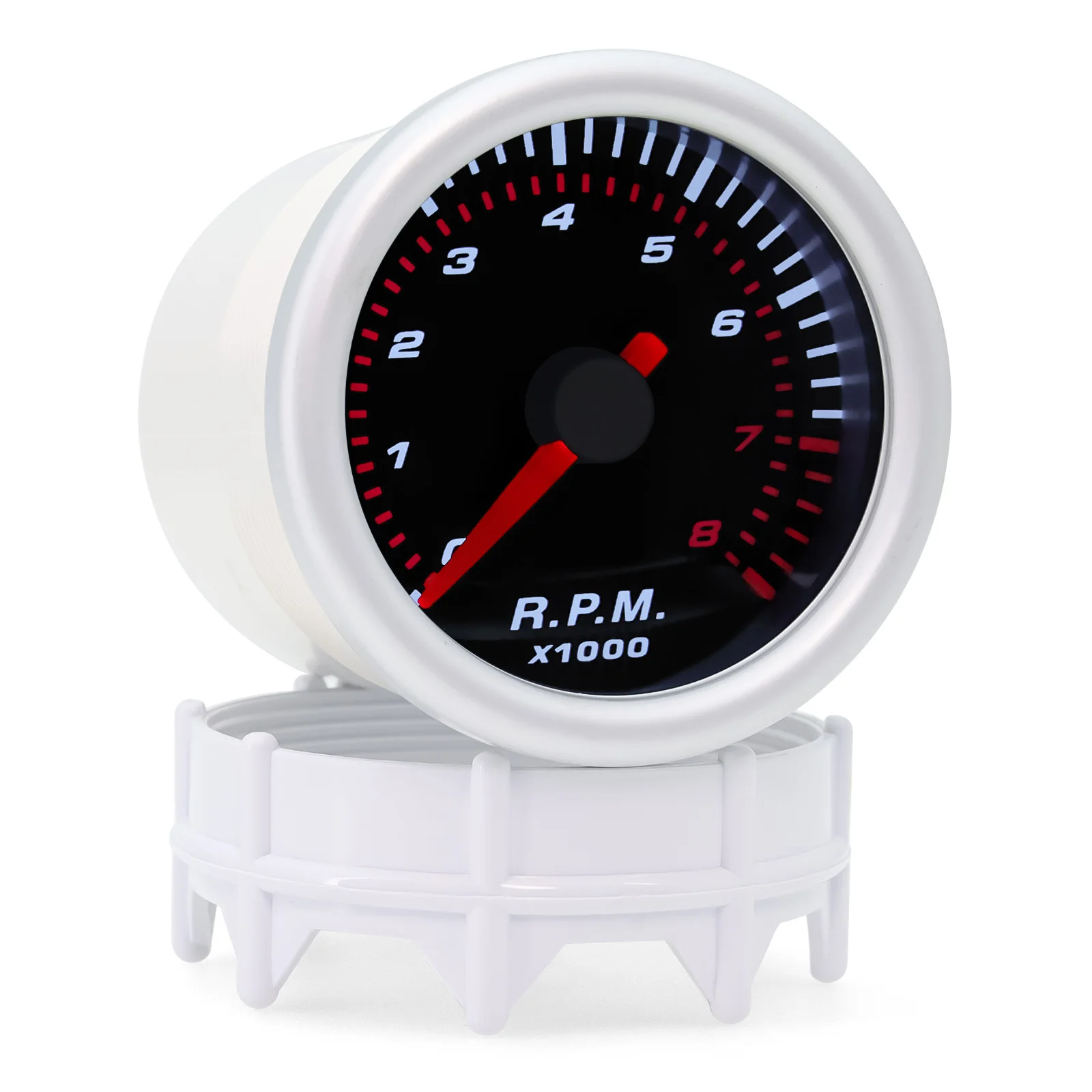 Cuentarrevoluciones universal 52 mm LED, 0-8000 rpm, gasolina 12 V - imagen 5