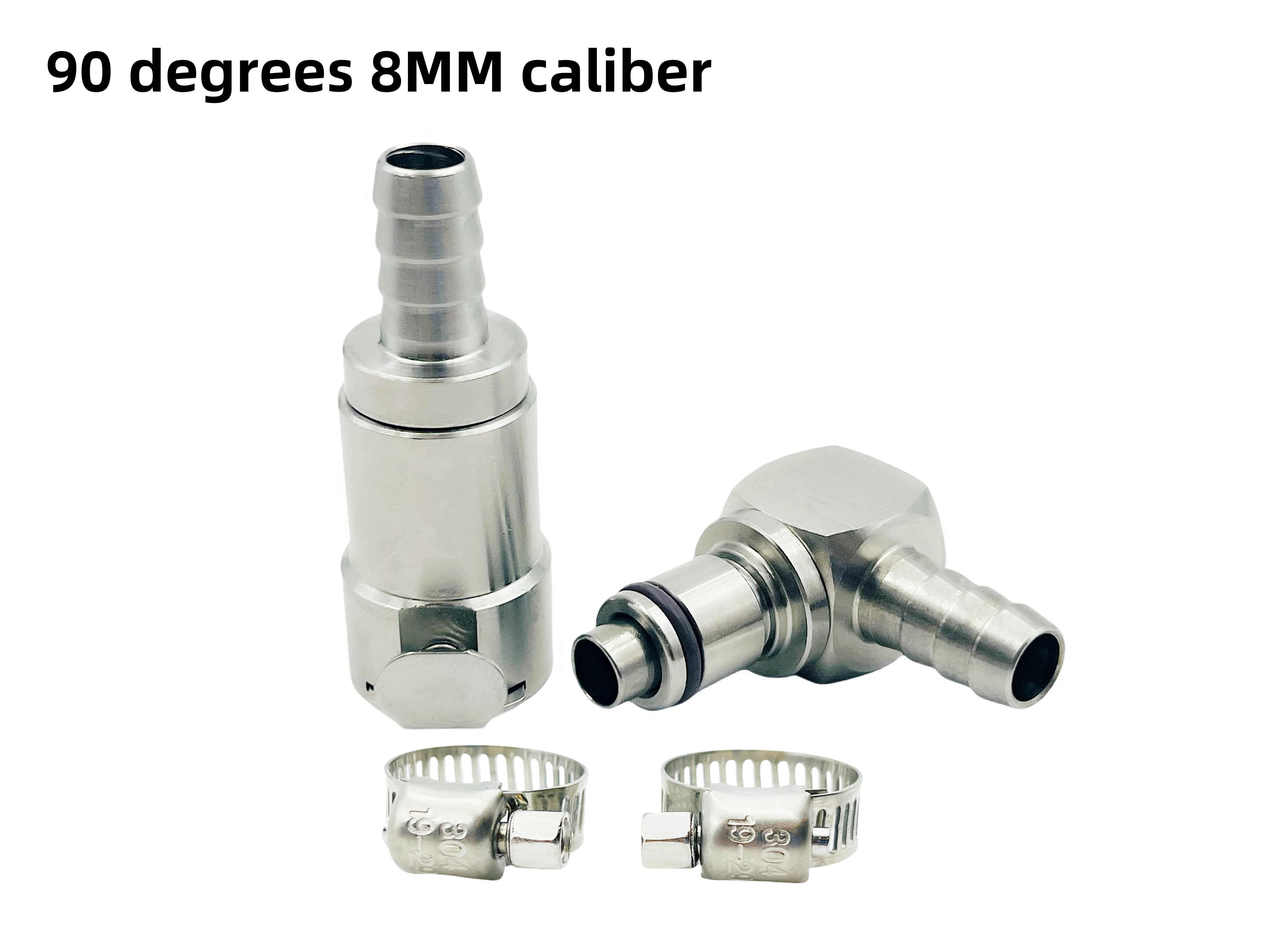Conector de combustible racing con válvula anti goteo para moto - imagen 2
