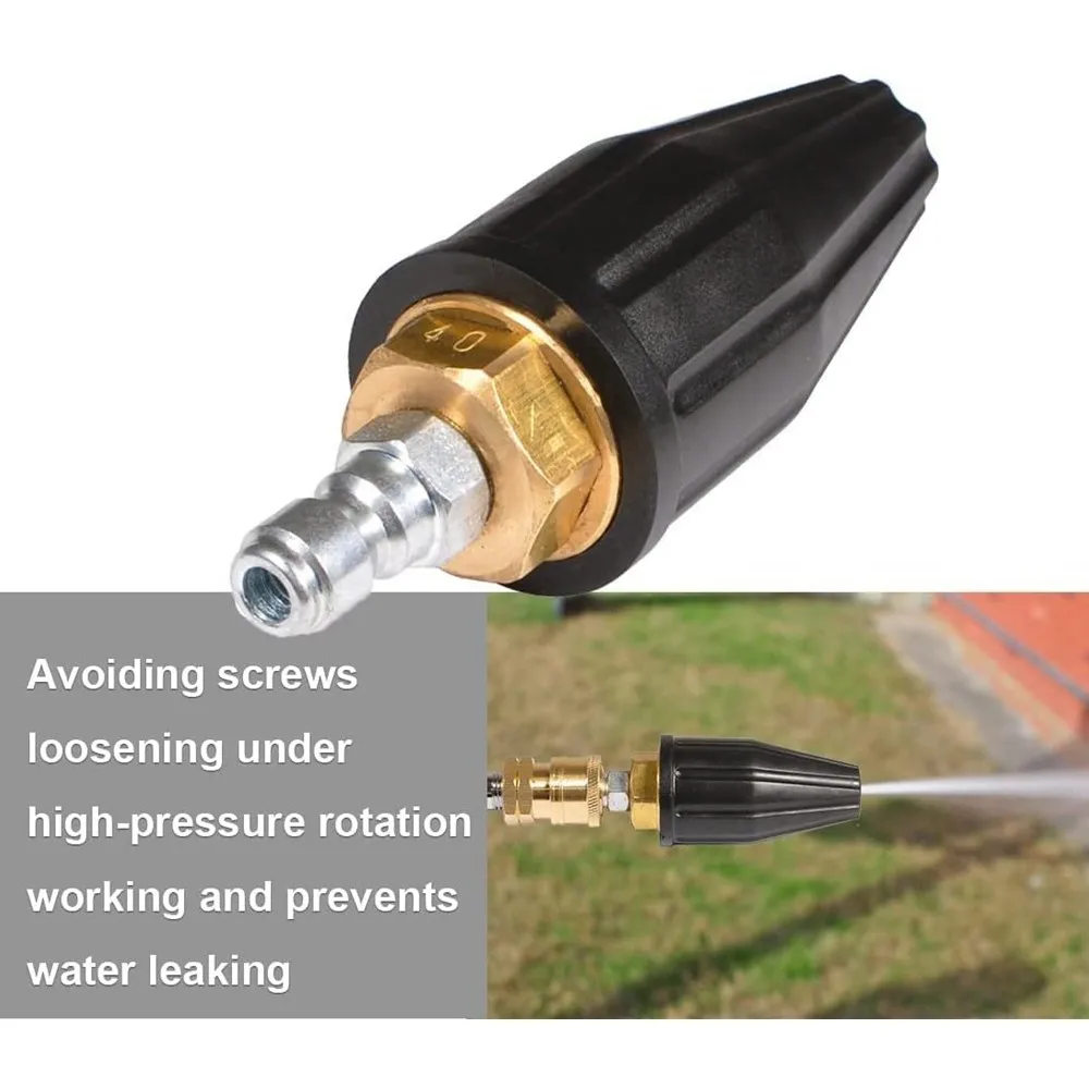 Boquilla turbo giratoria para lavadora a presión con conector rápido - imagen 5