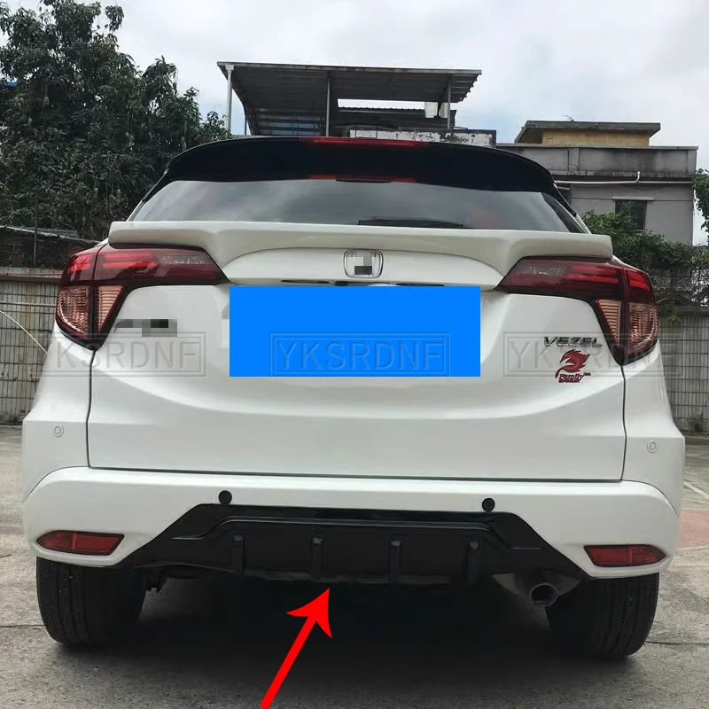 Difusor trasero ABS para Honda HR-V/Vezel 2015-2017 – negro mate - imagen 2