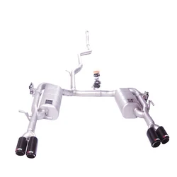 Escape catback GFC de acero inoxidable para Mercedes C260 W205/W206