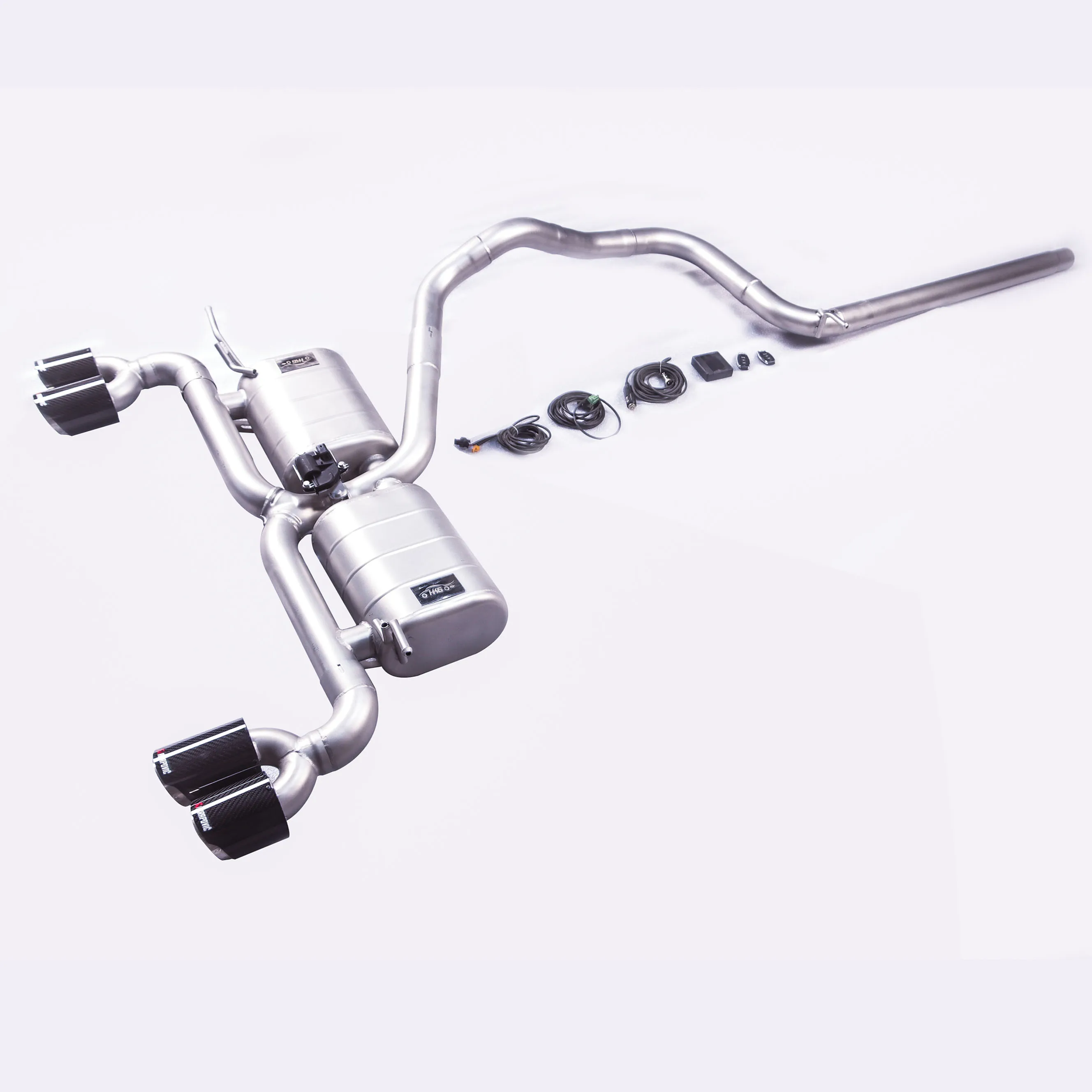 Escape cat-back GFC de acero inoxidable con válvula para Golf 7 - imagen 3