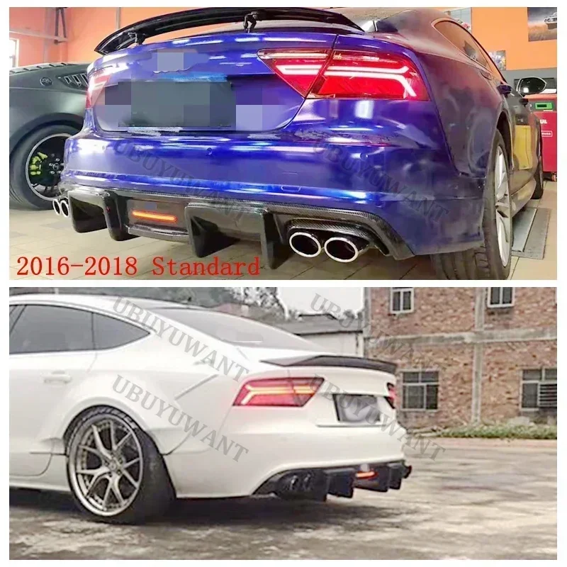 Difusor trasero fibra carbono Audi A7 RS7 2016-2018 - imagen 3