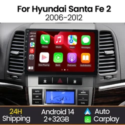 Radio 2 DIN MEKEDE con CarPlay y Android Auto – Hyundai Santa Fe II