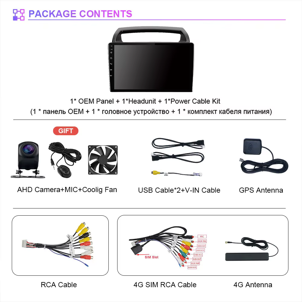 Radio Android CarPlay Qualcomm 2K para Kia Carnival VQ 2006-2014 – Pantalla táctil 2 DIN - imagen 2