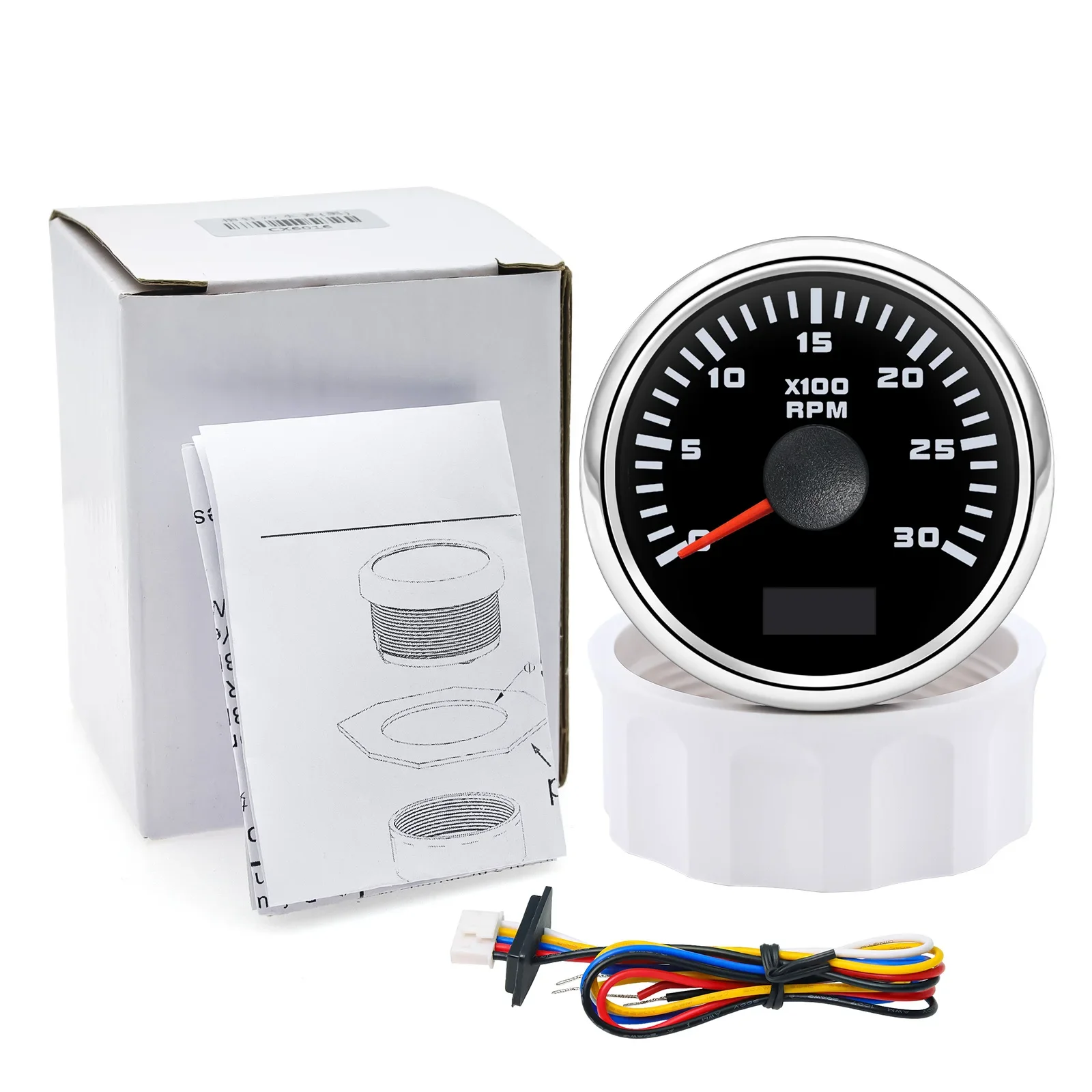 Tacómetro digital 52mm retroiluminación RGB - universal 12V/24V - imagen 2