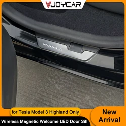 Tira de umbral LED bienvenida para Tesla Model 3 Highland