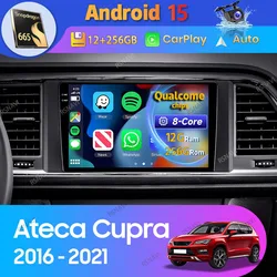 Autoradio Android CarPlay 2 Din SEAT Ateca Cupra 2016-2021 GPS WiFi 4G