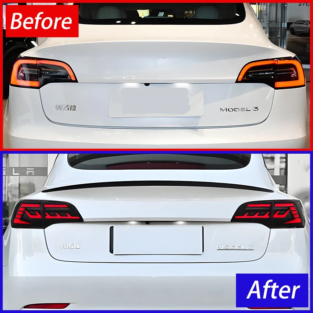 Luces trasera LED Tesla Model 3 Model Y 2019-2023 piloto dinámico - imagen 2