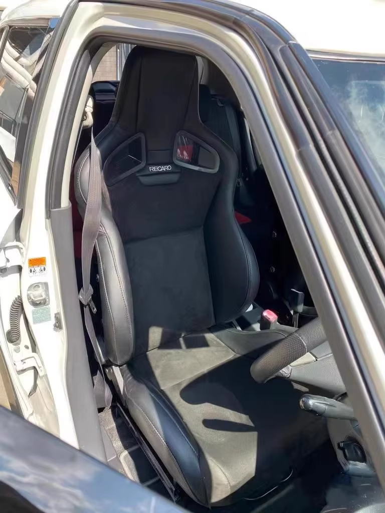 Asiento baquet universal estilo CS PVC gamuza FRP para coche - imagen 3