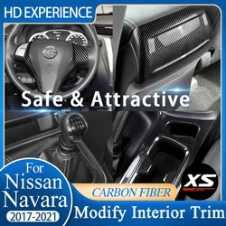Embellecedor interior de fibra de carbono Nissan Navara NP300 2017-2021
