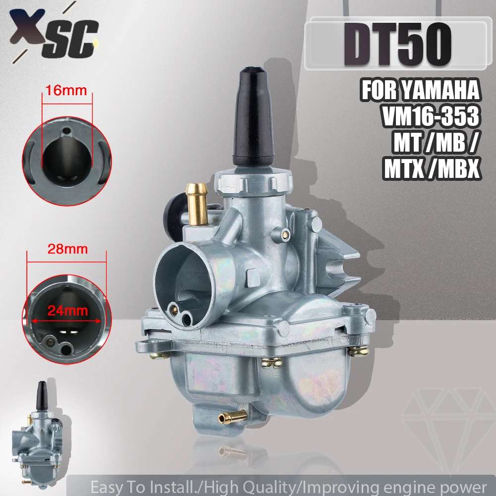 Carburador 16 mm para Mikuni VM16-353 – Honda MT y Yamaha DT50