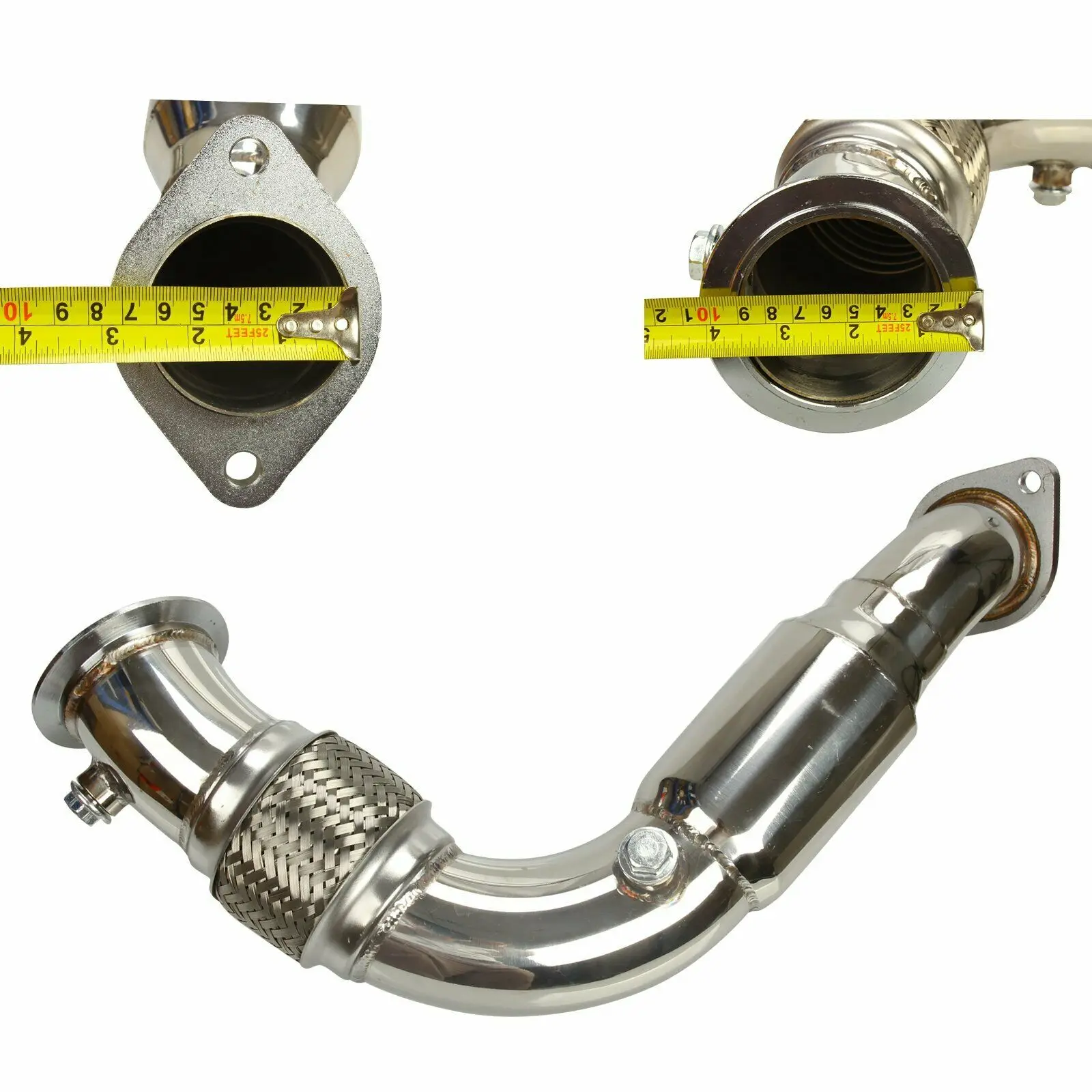 Tubo de escape acero inoxidable 201 para BMW N63B44 4.4L V8 X5/X6 08-14 - imagen 4