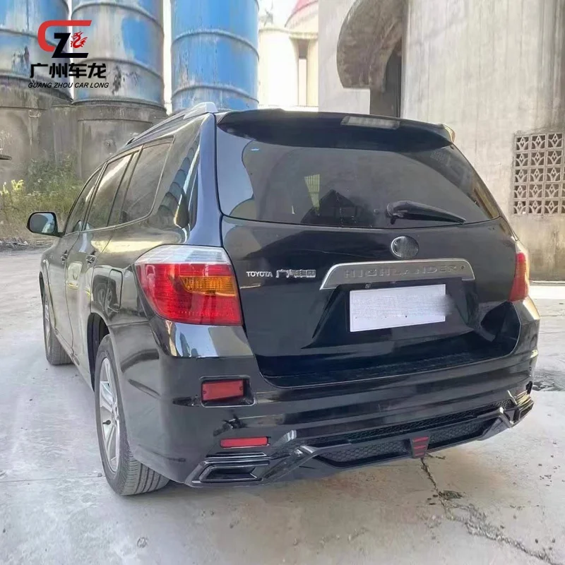 Kit de carrocería de alta calidad para Highlander 2012-2014, conjunto de parachoques trasero delantero Lexus modificado, parachoques de coche - imagen 3