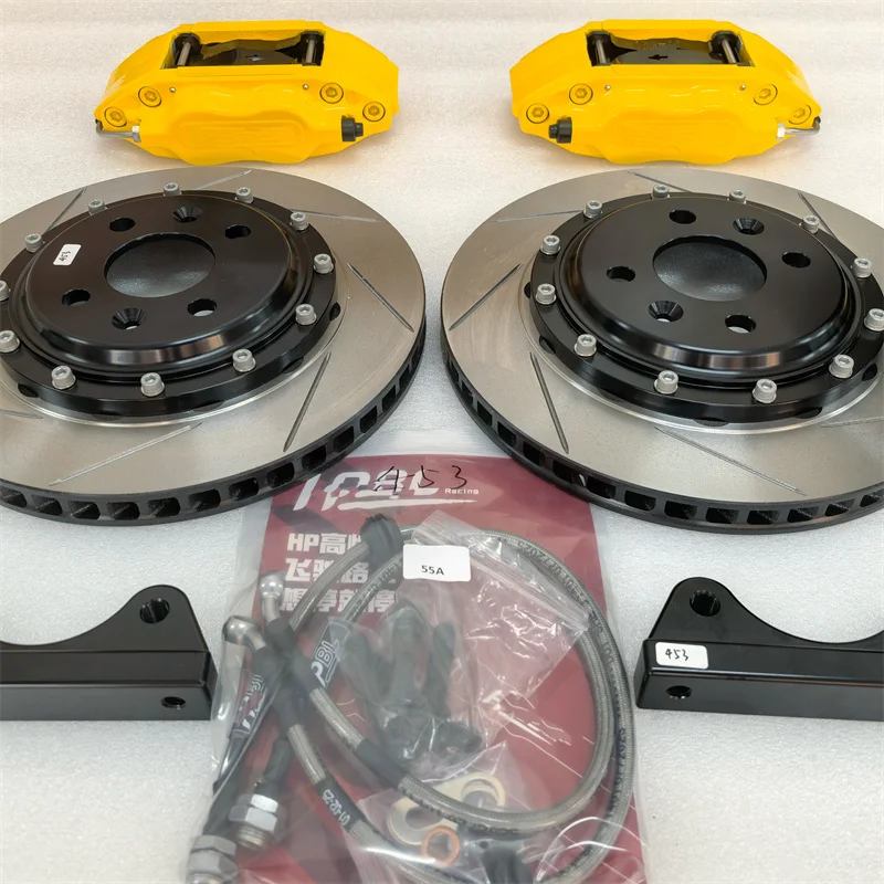 Kit de frenos Jekit 7600 amarillo con disco ranurado Smart 451/453 - imagen 3