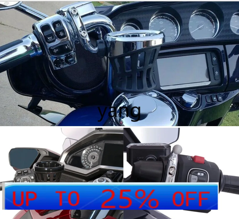 Lhh portavasos tipo cesta de malla para Honda Gold Wing GL1800