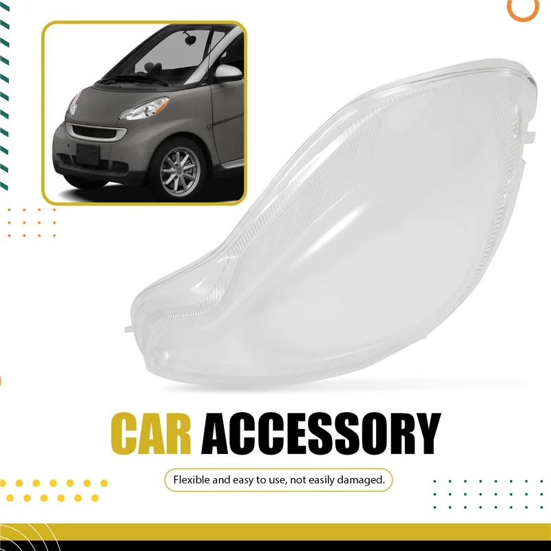 Cristal transparente de faro para Smart Fortwo W451 2009-2015 - imagen 5