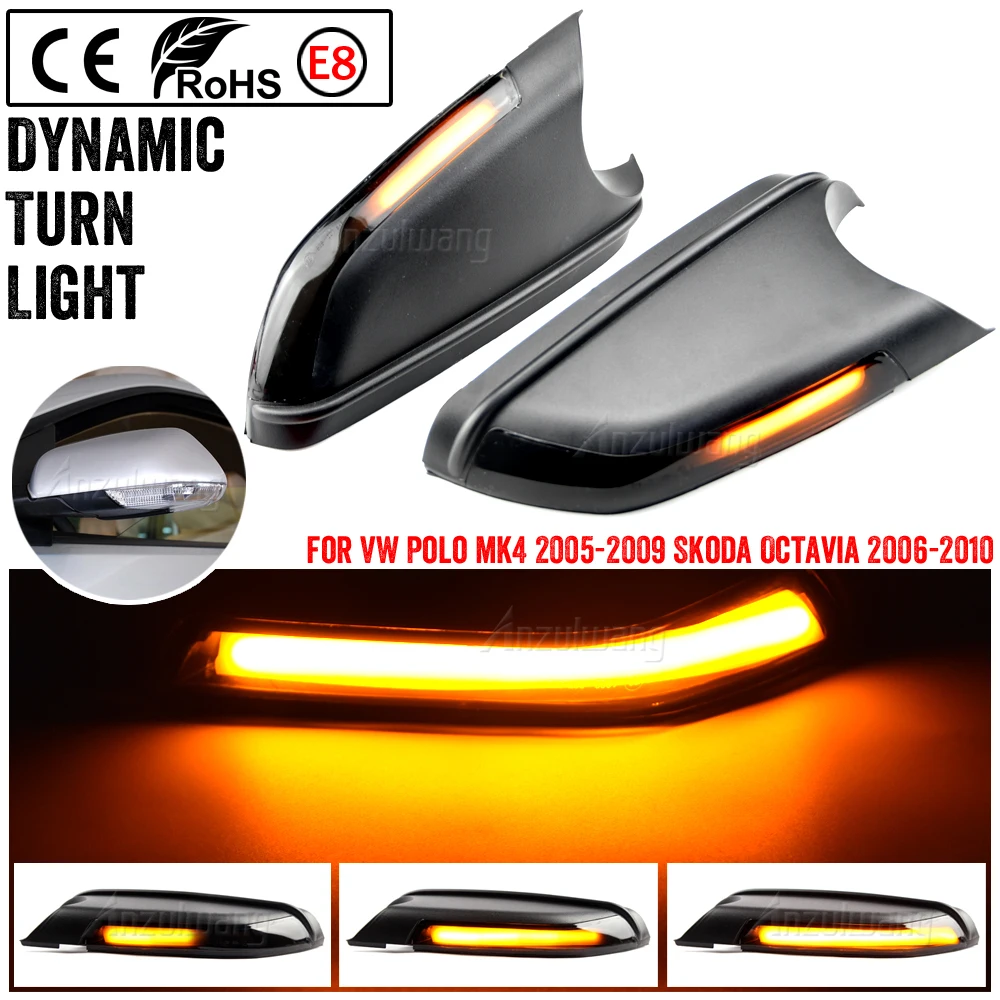 Luz intermitente LED dinámica para espejo – VW Polo MK4 / Skoda Octavia MK2
