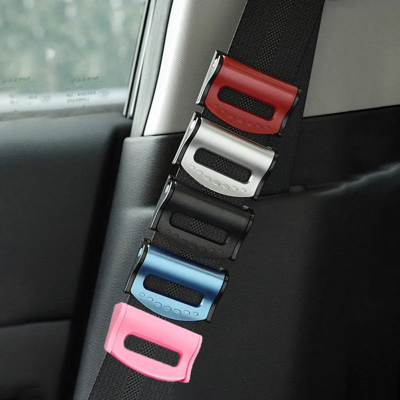 Clips de cinturón de seguridad de coche ajustables y fuertes de plástico, hebilla de cinturón de seguridad antideslizante, abrazadera Simple, Clip de fijación, estilo de coche, 2 uds. - imagen 3