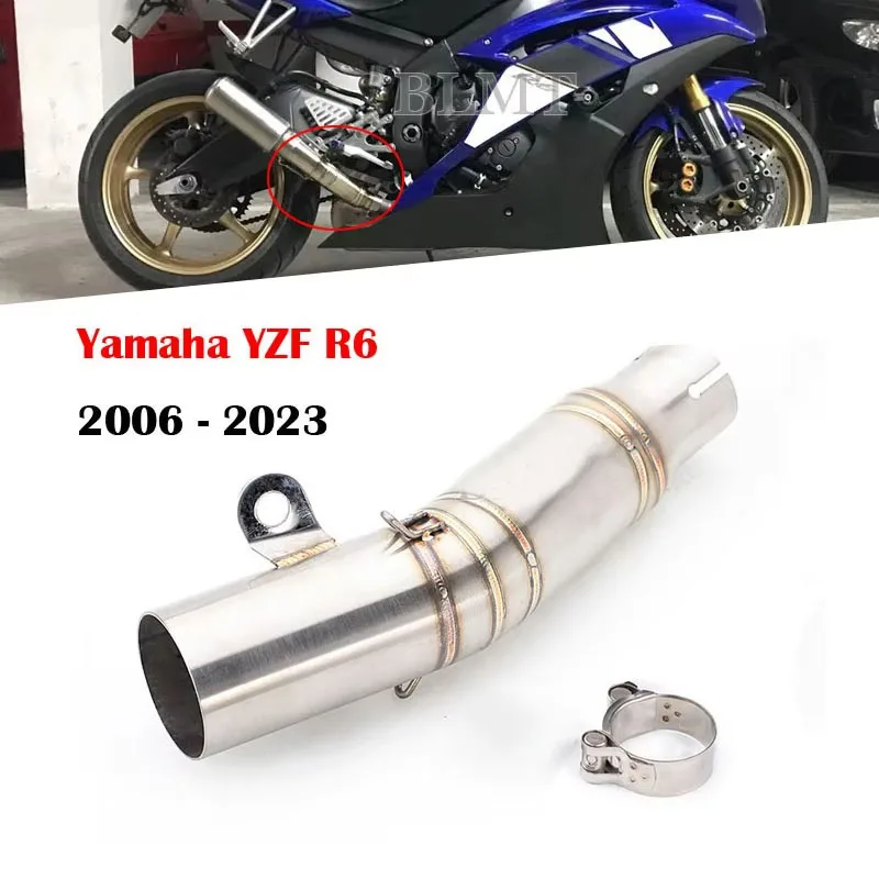 Adaptador de tubo de escape 60 mm para Yamaha YZF-R6 (2006-2023) - imagen 2