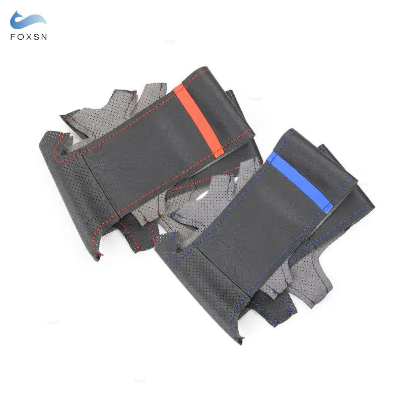 Para VW Golf 4 MK4 1997-2004 Passat B5 1997-2002 Bora 1998-2005 Polo 1999-2001 protector para volante de coche embellecedor de cuero perforado - imagen 3