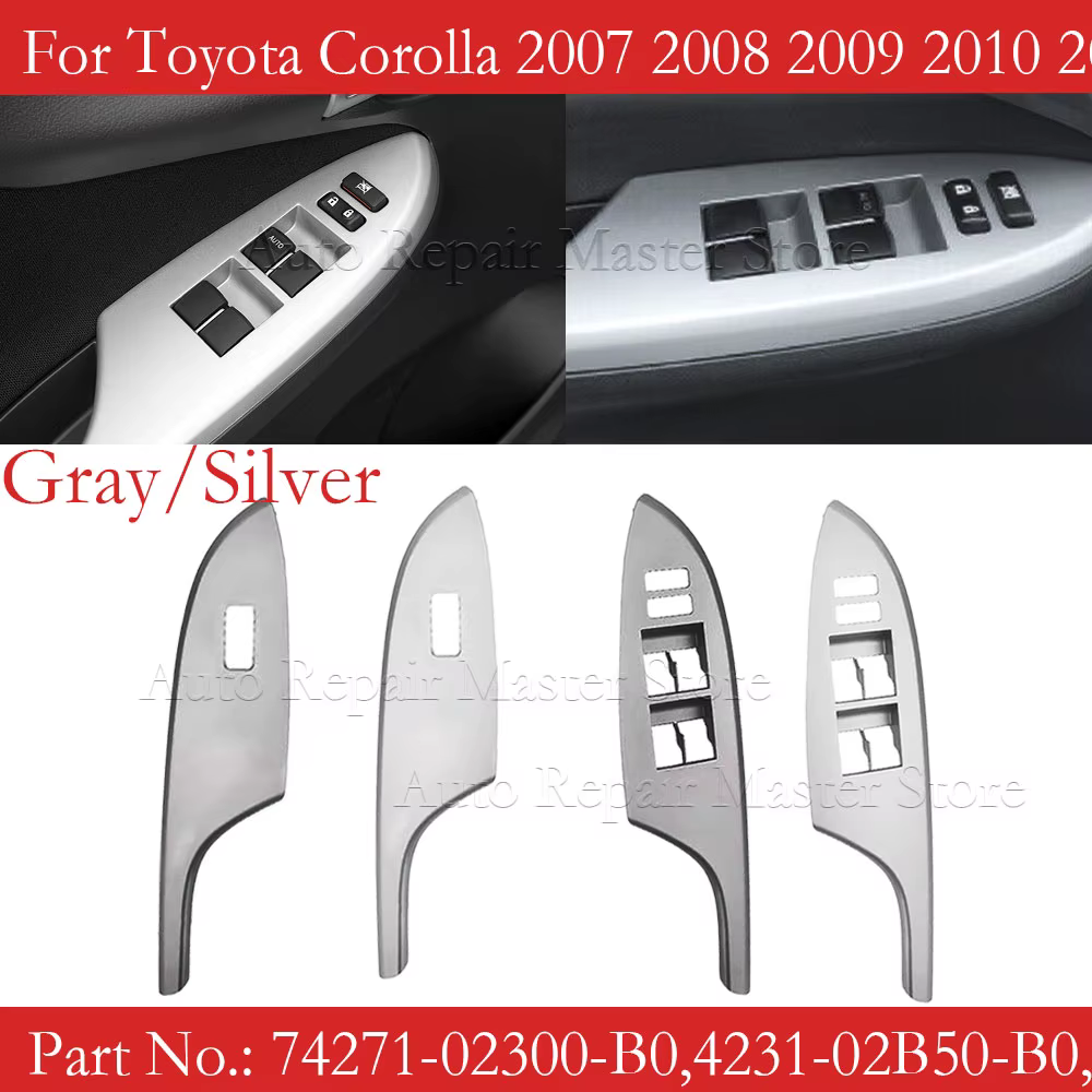 Marco de interruptor eléctrico de elevalunas, Toyota Corolla 2007-2013, LHD - imagen 2