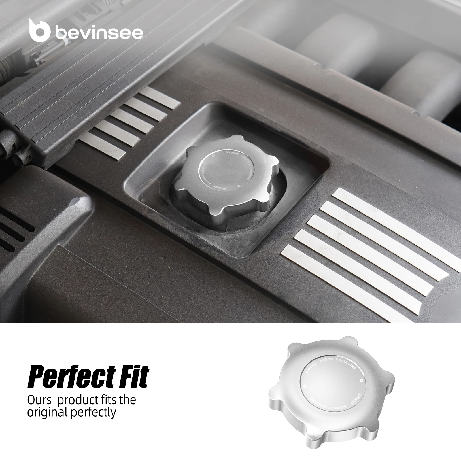 Tapa de sellado de cuello de llenado de aceite de motor estilo M de aluminio para BMW E36 E46 E90 E91 E92 E93 E39 E60 X3 E83 X5 E70 E53 Z3 Z4 - imagen 5