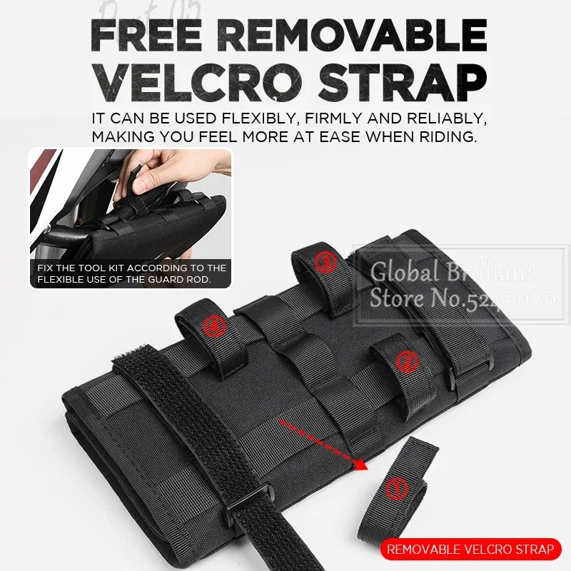 Bolsa herramientas moto enrollable impermeable 600D - imagen 5
