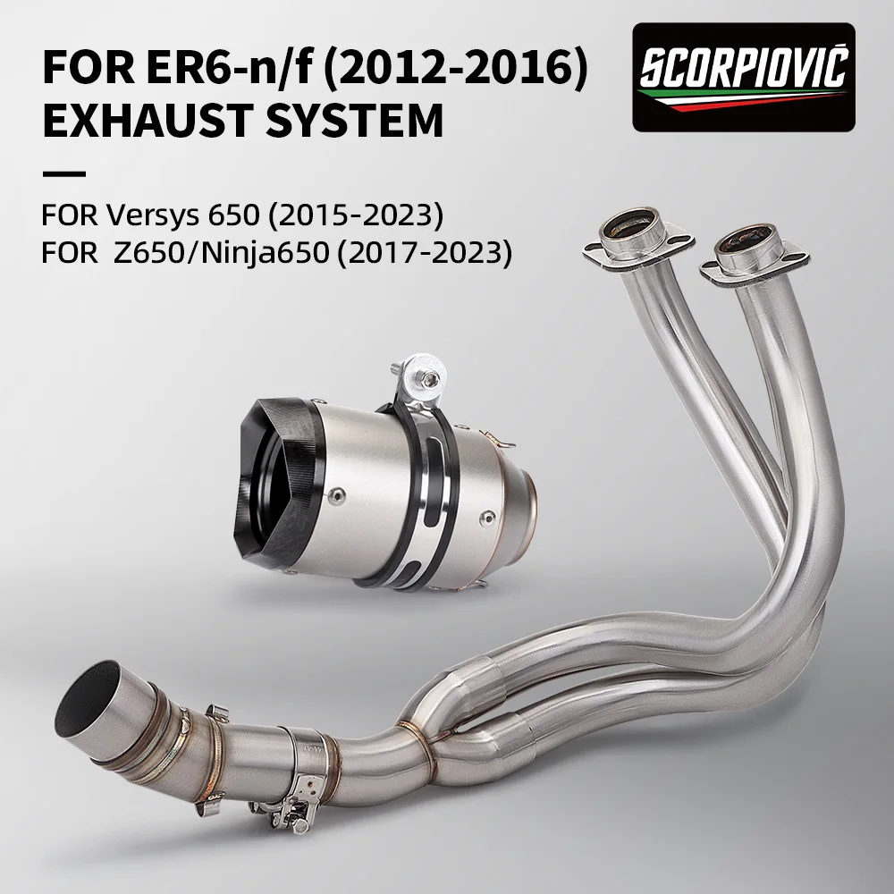 Tubo de enlace escape Kawasaki ER6N ER6F Versys 650 Z650 Ninja 650