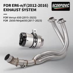 Tubo de enlace escape Kawasaki ER6N ER6F Versys 650 Z650 Ninja 650