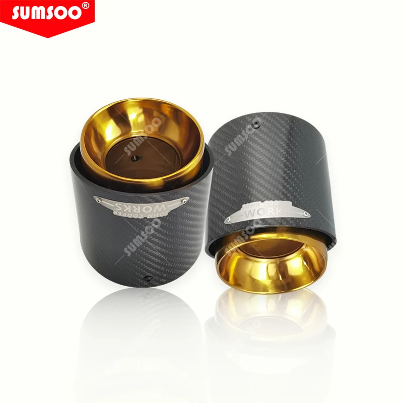 SUMSOO Punta de escape de carbono negro para MINI Cooper R55-R61 - imagen 4