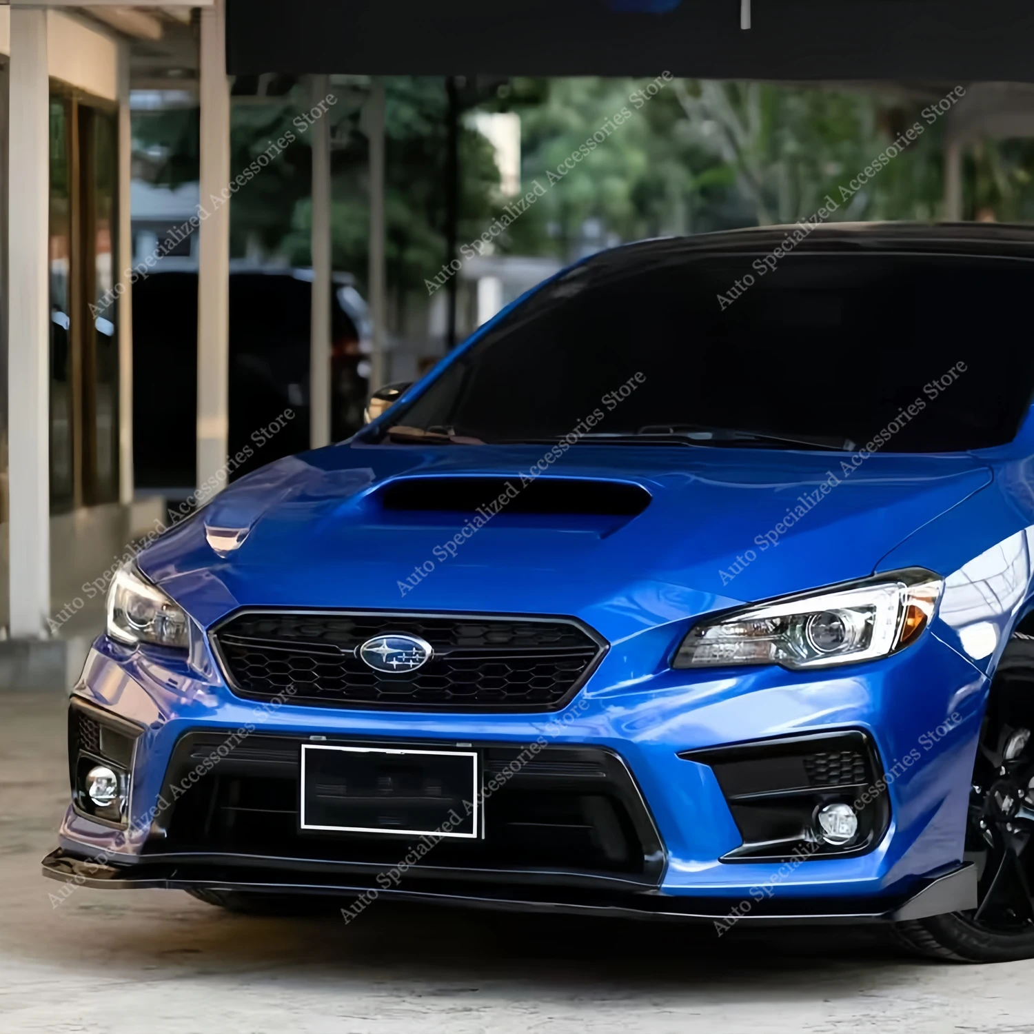 Labio paragolpes delantero ABS negro brillo Subaru WRX STI VA 2018-2021