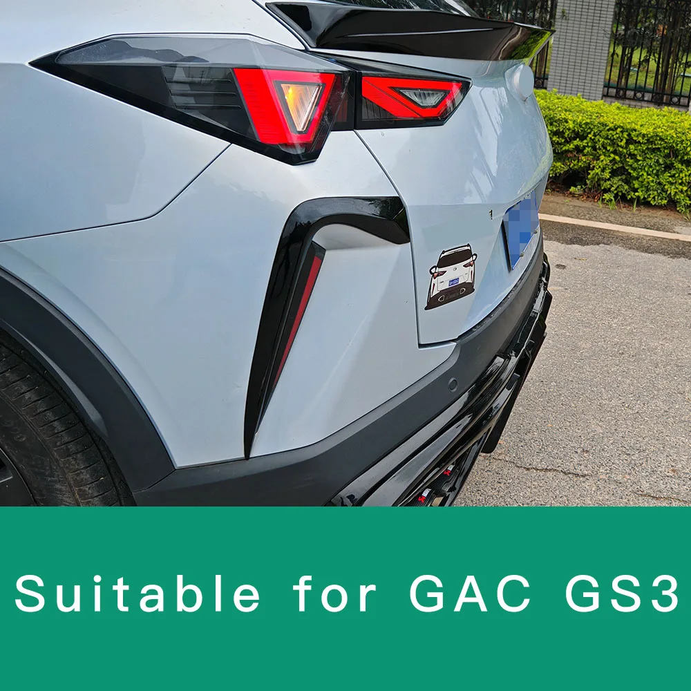 Ceja de parachoques trasero ABS fibra carbono GAC Trumpchi GS3 - imagen 4