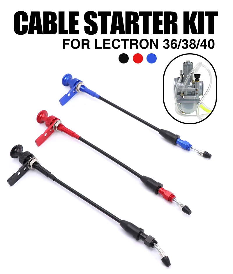 Detalle del conjunto de estrangulador remoto para carburador Lectron